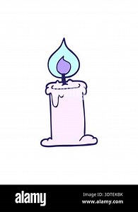 jiggle and pause animation of cartoon candle burning Stock Video Footage - Alamy