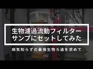 流動濾過設置してみた！最強ろ過を目指す
