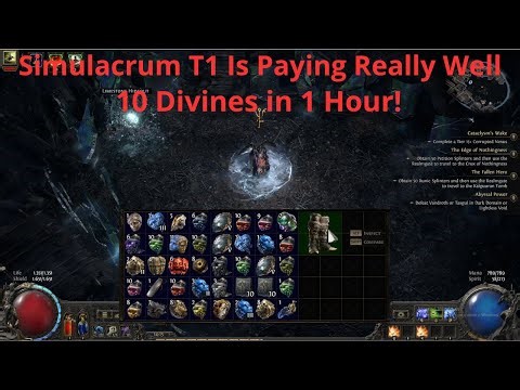 [PoE2] Simulacrum T1 Is INSANE Right Now – 10 Divines in 1 Hour!