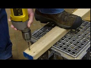 Electric Drill Drilling Timber, Sound Effect with Video.