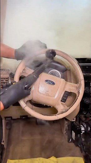 Deep Cleaning the DIRTIEST Steering Wheel!