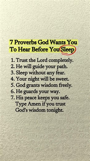 7 Proverbs God Wants You To Hear Before You Sleep ✨ #shorts