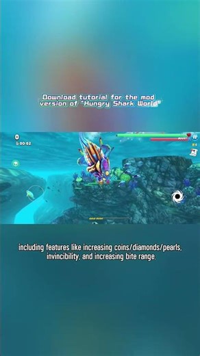 Download tutorial for the mod version of "Hungry Shark World" #hungrysharkworld #hungryshark