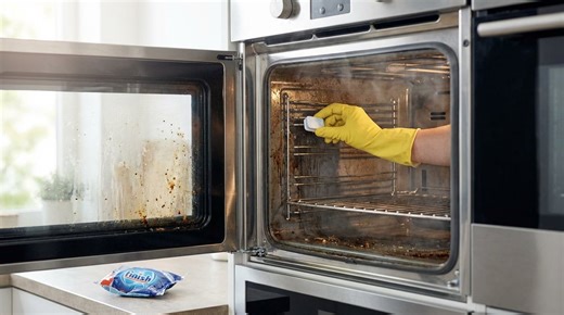 Four encrassé : ne lancez plus la pyrolyse avant d’avoir essayé ce produit pour la vaisselle vu partout sur le web