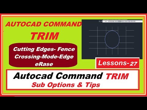How to use Trim Command in Autocad