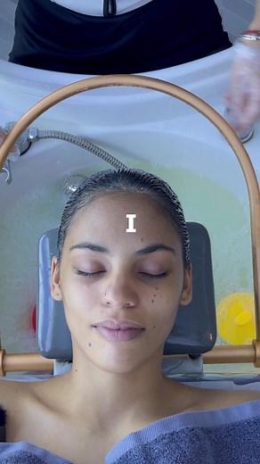 I Tried a CHINESE HEAD WATER MASSAGE to improve my Scalp! #massage #chinesetreatment #headmassage #scalptreatment #curlyhair | Cleo Abrahams