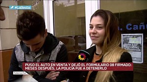 Puso el auto en venta y dejó el formulario 08 firmado: meses después, la policía fue a detenerlo | Telenoche