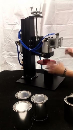 Small Pail Table Top Lid Press Pint Cans