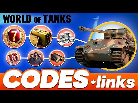 WOT Codes 🔥 Bonus Codes World of Tanks 🔥 How to use Codes + Bonus Link