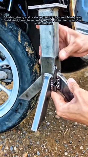 Amazing DIY Motorcycle Stand | Genius Homemade Bike Support Tool