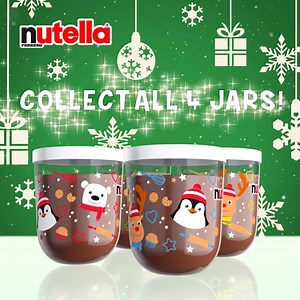 Calling all Nutella fans! You’re in for a treat this Christmas. Get your hands on all four of our limited-edition Nutella Christmas jars this year! Available at any of the major supermarkets, while stocks last. | Nutella