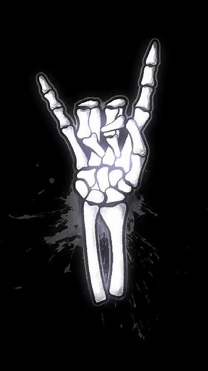 Skeleton Character Animation with Colorful Glow Effects