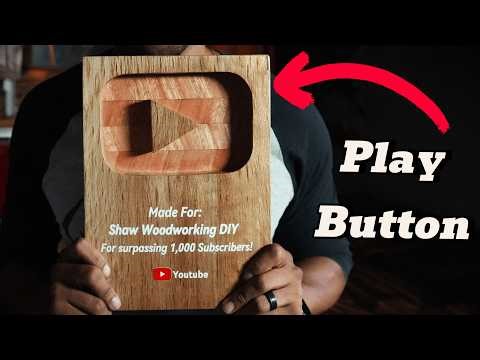DIY Play Button | Keyhole Router Bit Hanging