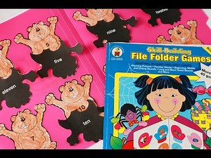 Thrift store books for homeschooling! File Folder game ideas