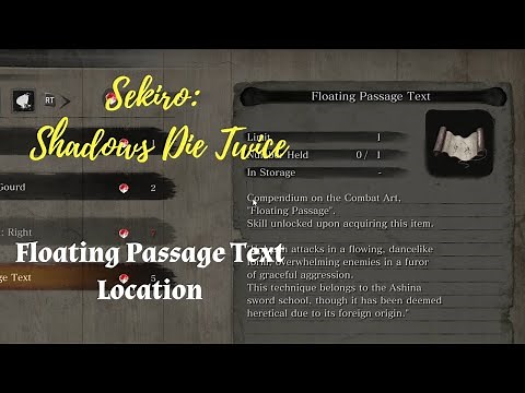 Sekiro: Floating Passage Text location