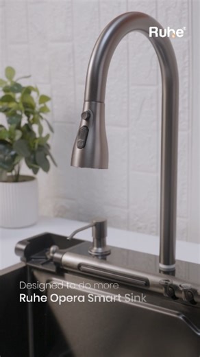 RUHE on Instagram: "Design that thinks ahead. Opera transforms everyday kitchen tasks into smooth, effortless moments—with intuitive piano-style controls for RO, faucet, waterfall flow, and cup washer. Less chaos. More clarity. Pure elegance. ✨ #RuheIndia #SmartKitchen #LuxuryLiving #KitchenInnovation #ModernInteriors"