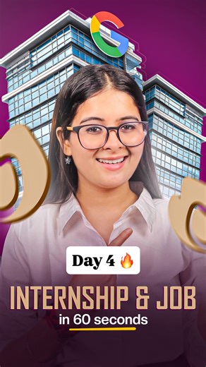 Saumya Singh on Instagram: "Day 4 of “60 Second Internship & Job Challenge” ❤️ Follow for next part. Watch till end ❤️ SHARE, Save & Like ☀️🧘‍♀️ & follow @saumya1singh for more. I simplify career and getting into tech. 📚 . . . . [career, success, coding challenge, tips, college guidance, growth, jobs, internship,ai, leetcode, education, how to learn coding, coding roadmap, success tips, how to grow in career, corporate tips] ✨✨ Disclaimer: This video is for educational awareness only. Viewers 