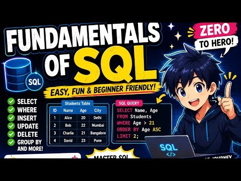 SQL Fundamentals Explained with Real-Life Examples | Beginner to Pro