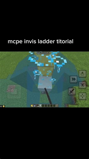 minecraft invisible ladder tutorial