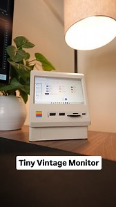 This tiny monitor looks like a mini version of the original Macintosh and I stinking love it #tech #wokyism5 #imparkerburton #androidguy #techguy | Parker Burton