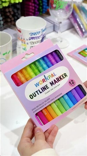 Cicor Outline Markers – Dual-Color Metallic Effect for Creative Impact