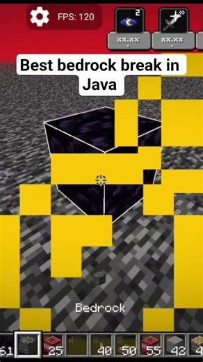 best bedrock break in Java edition#minecraft