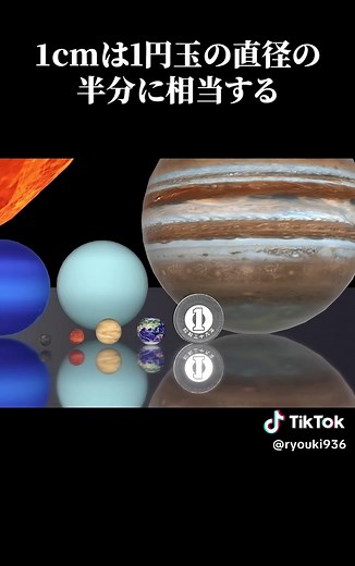 地球を1cmにした時の宇宙の大きさ