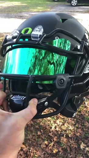 Tinted visor install ✅ Northern Lights @shocvisor 1.0 on this Ducks Vengeance 🔥 #football #foryou #fyp #battlecustoms