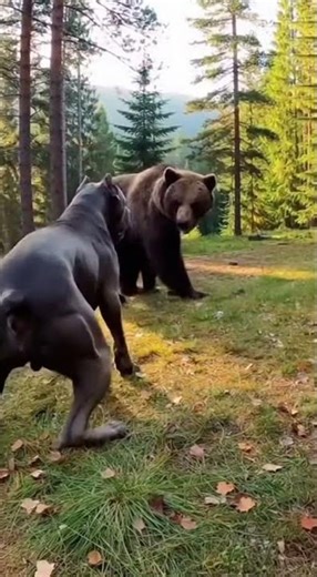 Rottweiler vs Bear: Can This Brave Dog Save the Little Girl? 🐶🆚🐻🔥 #HeroDog #BearAttack