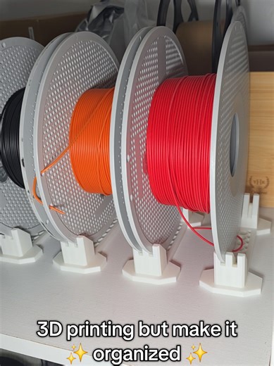 Organizing 3D Printing Filament with Spool Holders