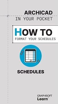 How to format schedules in Archicad