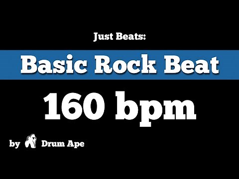 160 bpm Basic Rock Beat (drums only)