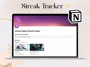 Notion Atomic Habits Daily Streak Tracker 🏃‍♀️