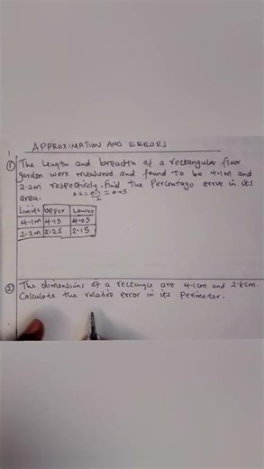 Approximation and Errors made Easy/KCSE/GCSE /CBC Revision‪@jacobsichambaonlinemath5090‬