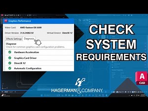 AutoCAD: Checking Diagnostics and System Requirements