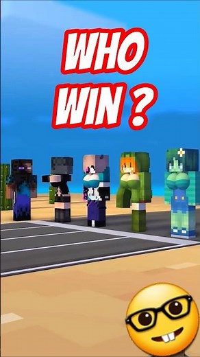 Running🏃‍♀️ WHO WIN🏆Minecraft Animation #minecraft #minecraftanimation #monsterschool #roblox #short