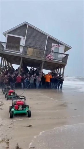 4 homes have been claimed by the ocean today in Buxton but never underestimate the ingenuity of those on the Outer Banks. | Darrell McGrady