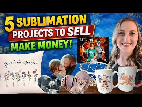 5 Sublimation Projects to Sell (Beginner Friendly + High Profit!)