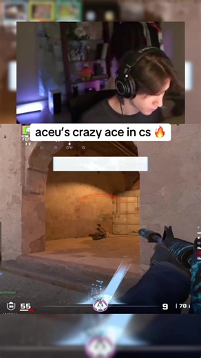 aceu drops a crazy ace in cs 😳 #aceu #cs2 #streamer #clips