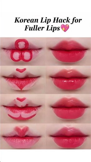 Korean Lip Hack for Fuller Lips💋✨ | Easy No Filter Trick 😍#lipstudio #glowwithbhoomi #ytshorts #yt