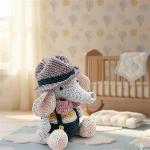 Doki the Elephant – Crochet Pattern - Etsy