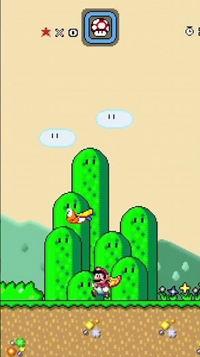 SMBX2 - Super Mario World Remastered: Episode 1 - Cape Feather Flying Testing