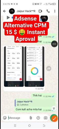 Adsense Alternative Ad Network 15 $ CPM | Instant Aproval Unlimited Loding Mathed 2026