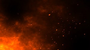 Fire particle background video, Fire effect animation video.