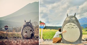 Iconic real-life Totoro bus stop in Japan was made by elderly couple for their grandchildren