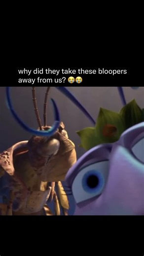 Memes on Instagram: "i miss these 😭 In A Bug’s Life (1998), Pixar created fake bloopers during animation to mimic live-action outtakes, even though the characters and mistakes were fully scripted. Animators spent extra time designing alternate facial expressions, camera moves, and comedic timing solely for the blooper reel that played during the credits. The idea was so popular with audiences that Pixar repeated the concept in later theatrical re-releases with even more bloopers added. (source: