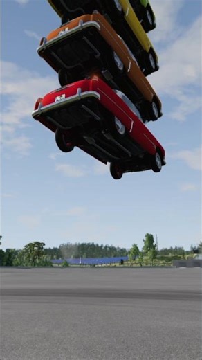 Rainbow Car Stacking Challenge! 🌈🚗