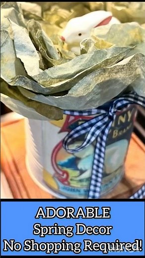 ADORABLE DIY Spring Decor Using Recycled Materials