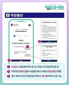 부산평생교육이용권 신청방법 (모바일 버전)