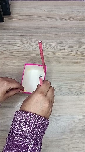 organizer 💖, easy & unique DIY idea, storage box 🤩 #diy #papercraft #yt #shorts #music